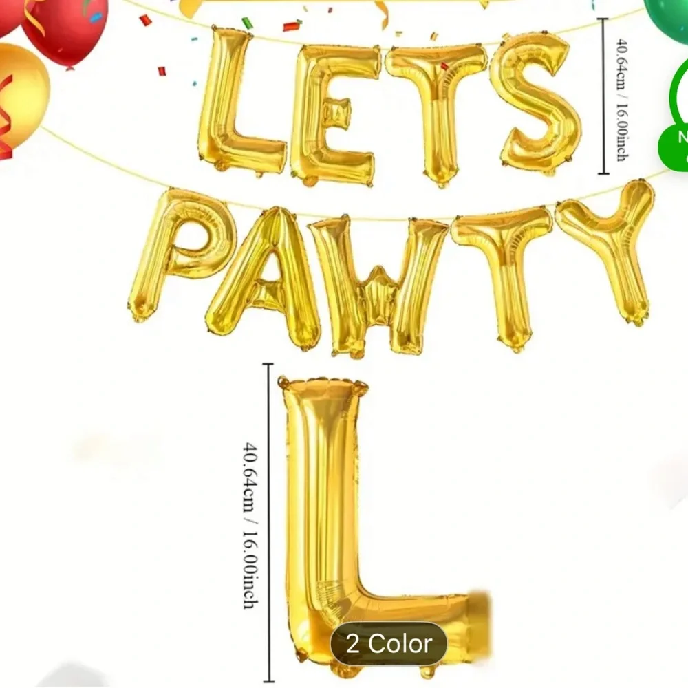 Paw print/Paw Patrol party bundle. All BRAND NEW. 7 pieces together